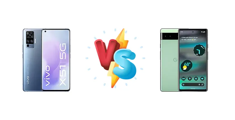 vivo X51 5G vs Google Pixel 6a