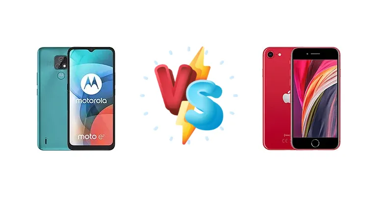 iPhone SE (2020) vs. Motorola Moto E7: Budget Champion or iOS Power?