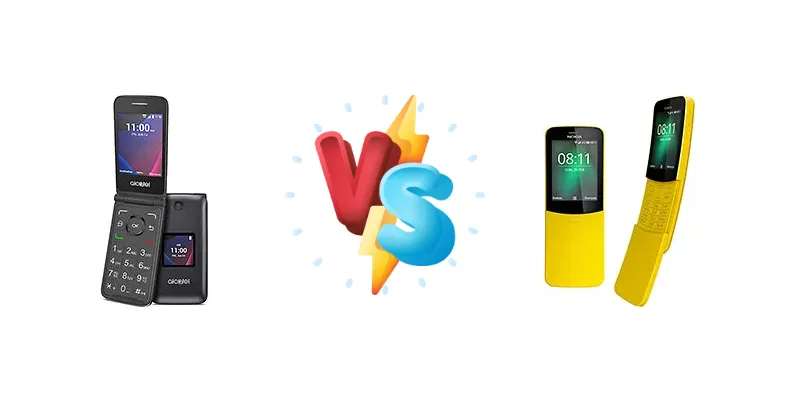 alcatel Go Flip V vs Nokia 8110 4G