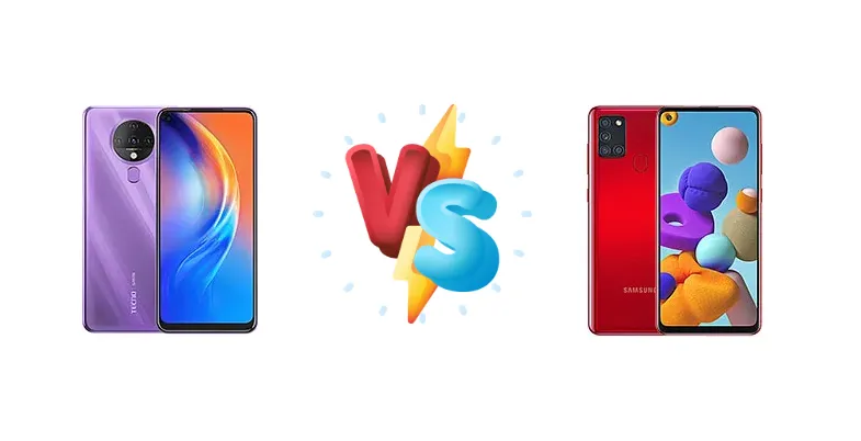 Tecno Spark 6 vs Samsung Galaxy A21s