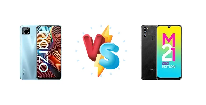 Realme Narzo 20 vs Samsung Galaxy M21 2021