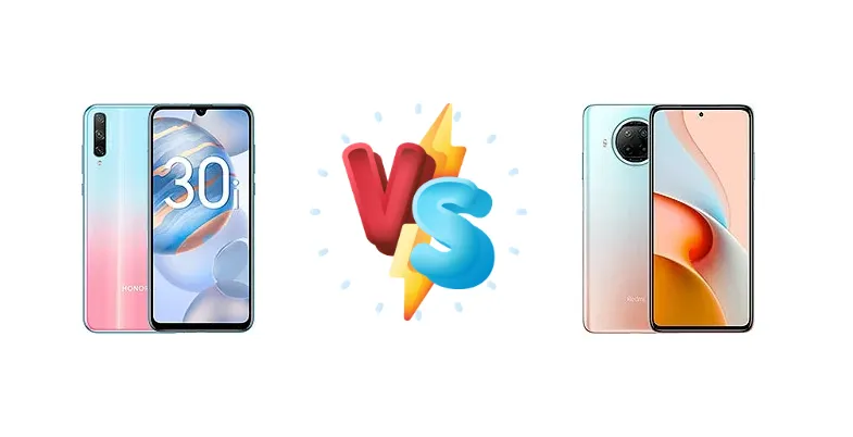Honor 30i vs Xiaomi Redmi Note 9 Pro 5G