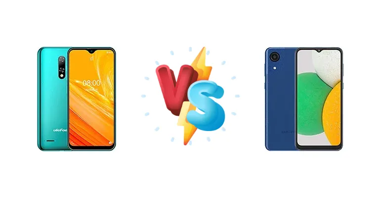 Ulefone Note 8 vs Samsung Galaxy A03 Core