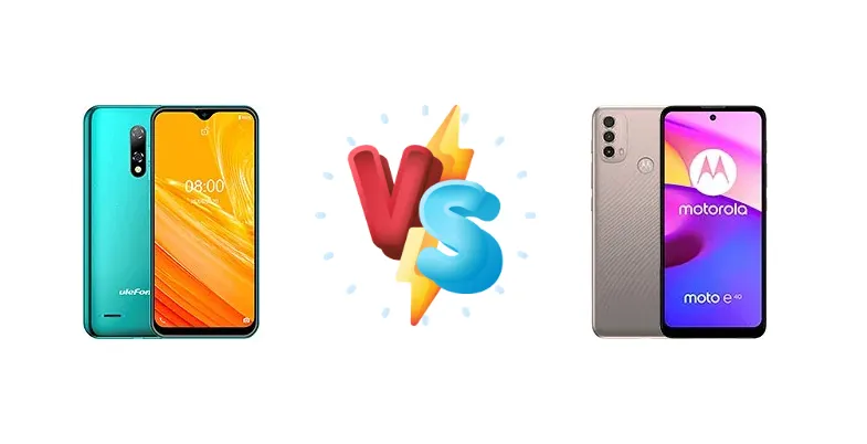 Ulefone Note 8 vs Motorola Moto E40