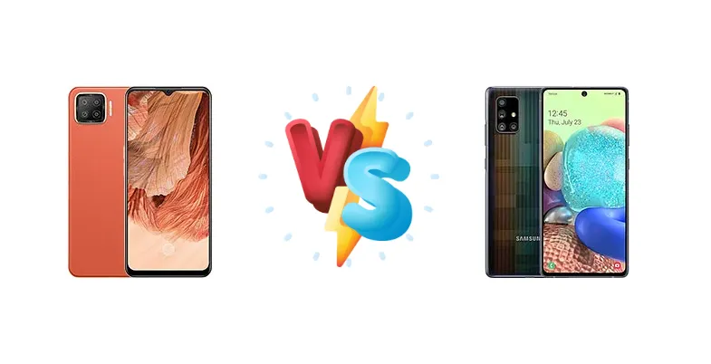Oppo F17 vs Samsung Galaxy A71 5G UW