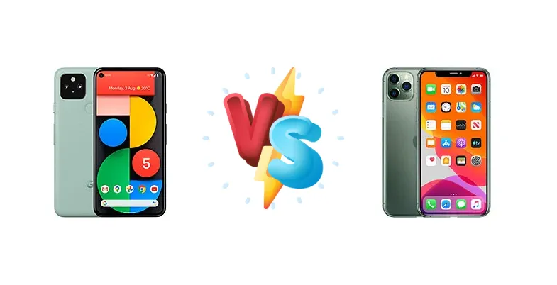 Google Pixel 5 vs Apple iPhone 11 Pro Max