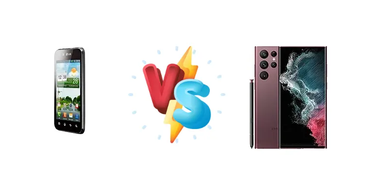 LG Optimus Black P970 vs Samsung Galaxy S22 Ultra 5G