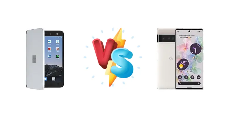 Folding Form vs. Tensor Power: Microsoft Surface Duo vs. Google Pixel 6 Pro