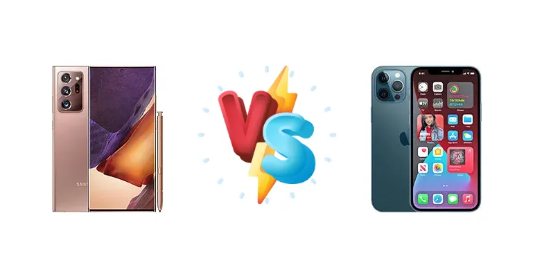 Samsung Galaxy Note20 Ultra vs Apple iPhone 12 Pro Max