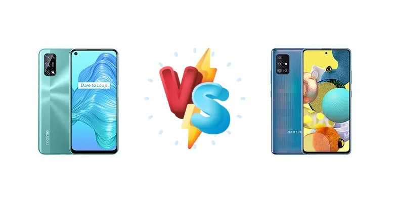 Realme V5 5G vs Samsung Galaxy A51 5G UW