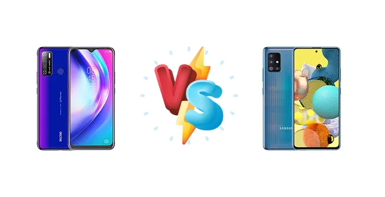 Tecno Pouvoir 4 Pro vs Samsung Galaxy A51 5G UW
