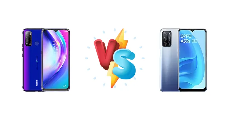 Tecno Pouvoir 4 Pro vs Oppo A53s 5G