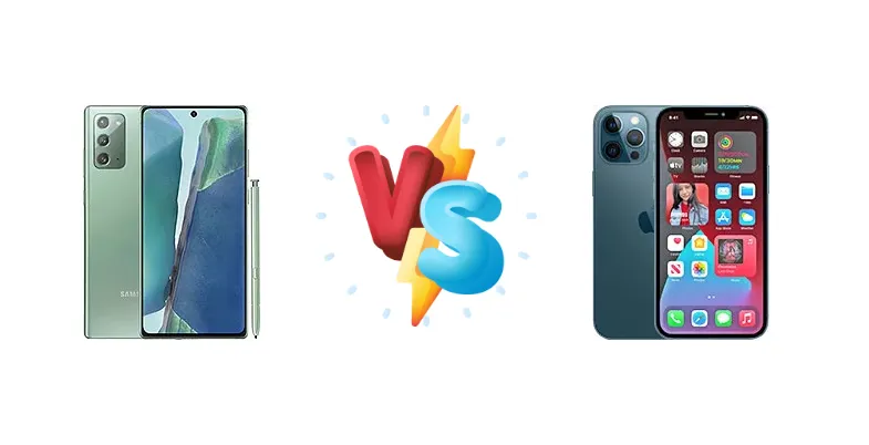 Samsung Galaxy Note20 vs Apple iPhone 12 Pro Max