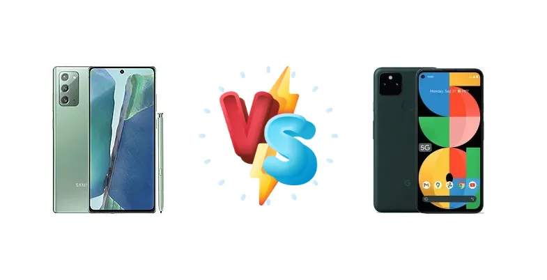 Samsung Galaxy Note20 vs Google Pixel 5a 5G