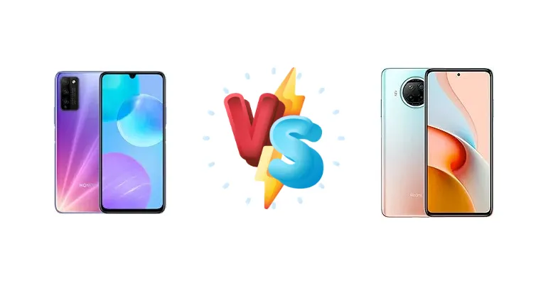 Honor 30 Youth vs Xiaomi Redmi Note 9 Pro 5G