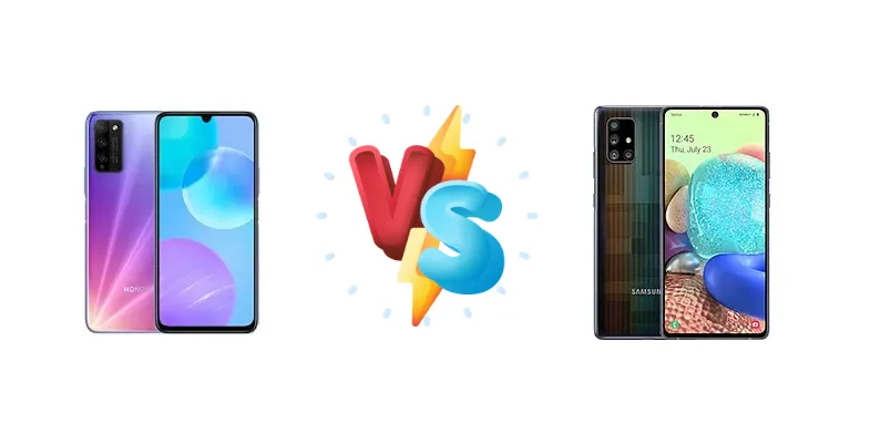 Honor 30 Youth vs Samsung Galaxy A71 5G UW