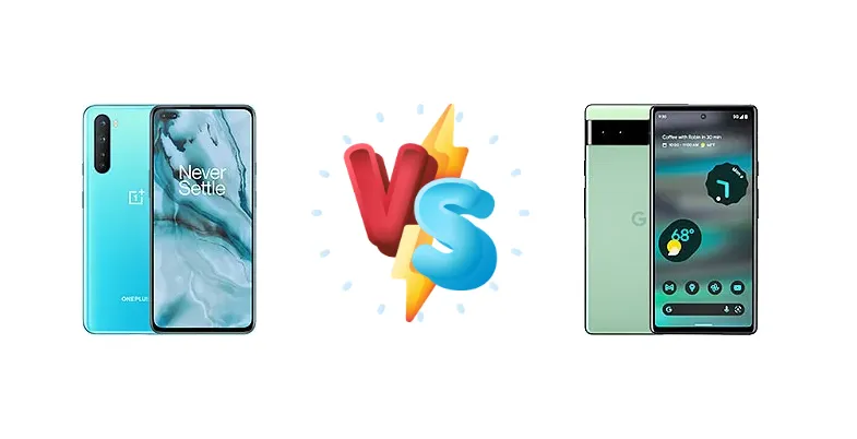OnePlus Nord vs Google Pixel 6a
