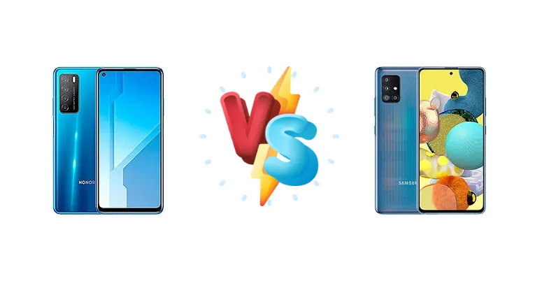 Honor Play4 vs Samsung Galaxy A51 5G UW