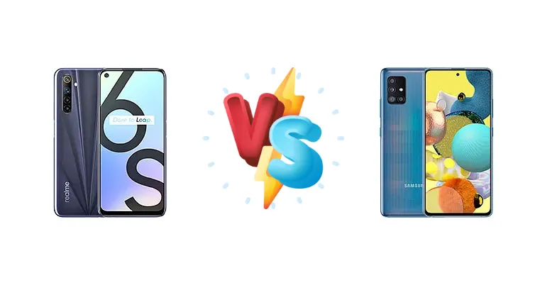 Realme 6S vs Samsung Galaxy A51 5G UW