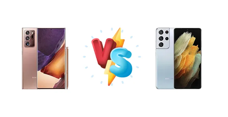 Samsung Galaxy Note20 Ultra 5G vs Samsung Galaxy S21 Ultra 5G