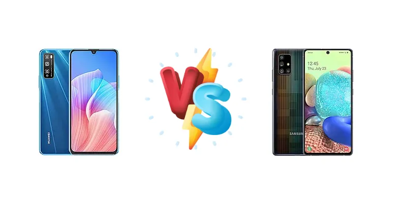 Huawei Enjoy Z 5G vs Samsung Galaxy A71 5G UW