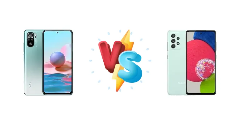 Xiaomi Redmi Note 10 vs Samsung Galaxy A52s 5G