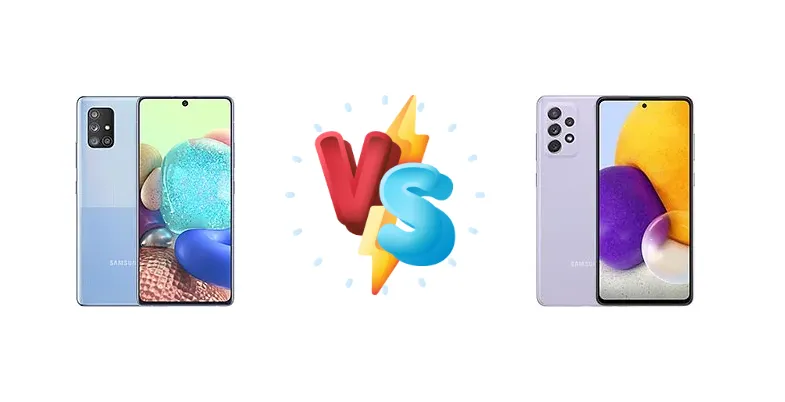 Samsung Galaxy A Quantum vs Samsung Galaxy A72