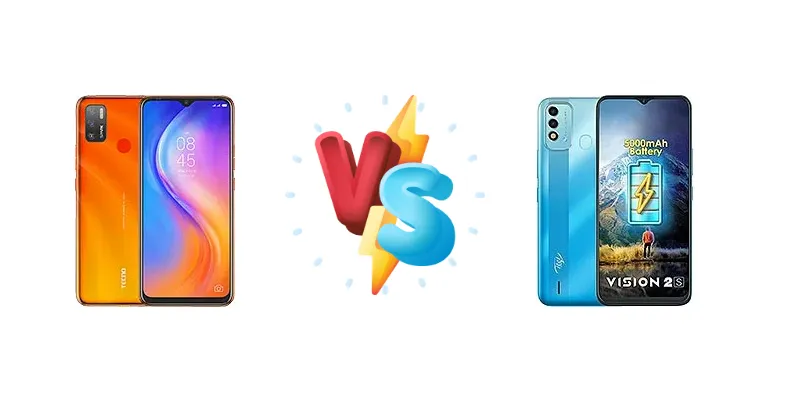 Tecno Spark 5 Air vs itel Vision 2S