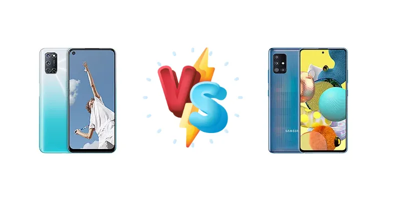Oppo A52 vs Samsung Galaxy A51 5G UW