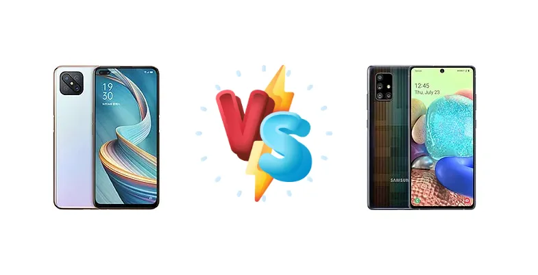 Oppo A92s vs Samsung Galaxy A71 5G UW