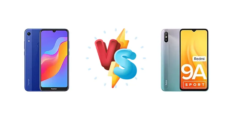 Honor 8A 2020 vs Xiaomi Redmi 9A Sport