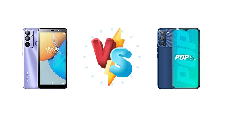 Tecno Pop 6 Go vs Tecno Pop 5 Pro