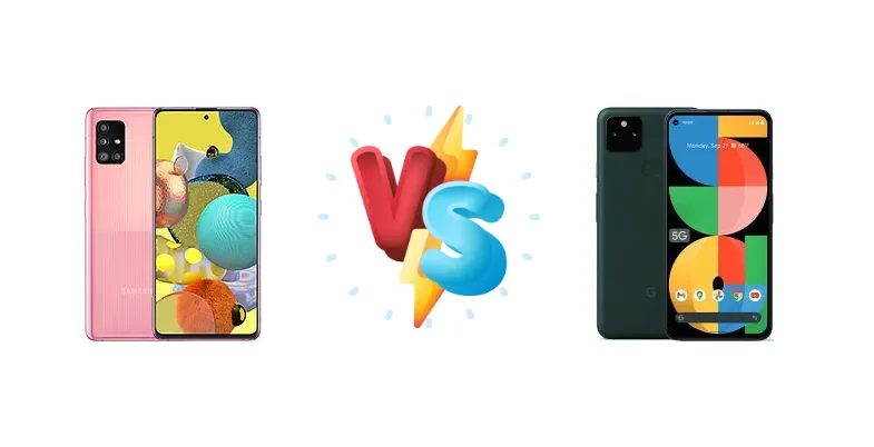 Samsung Galaxy A51 5G vs Google Pixel 5a 5G