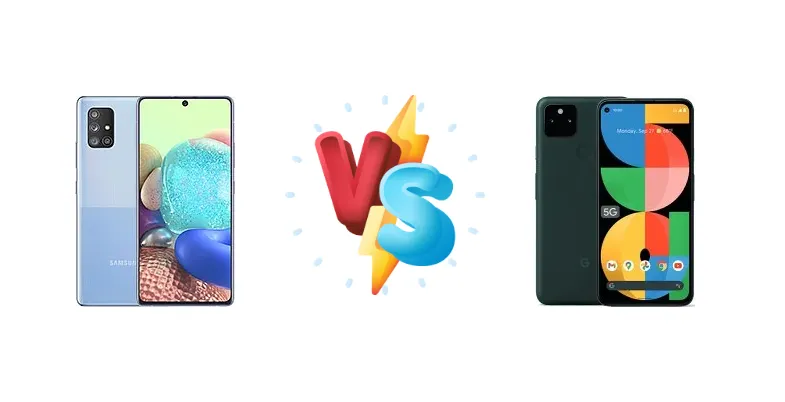 Samsung Galaxy A71 5G vs Google Pixel 5a 5G