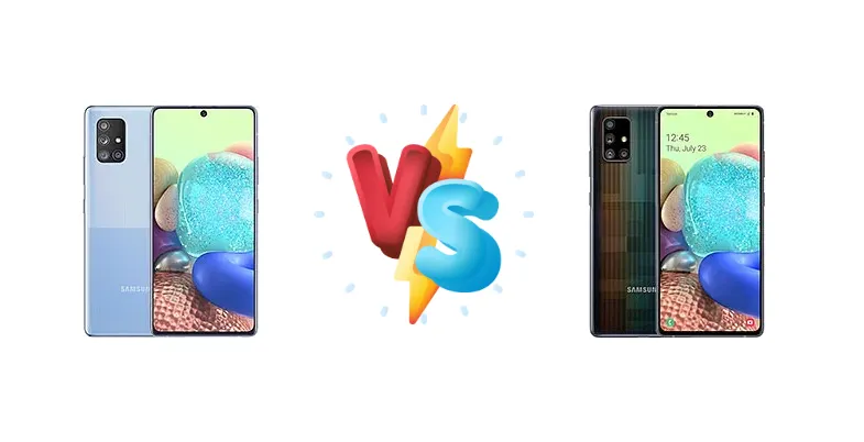 Samsung Galaxy A71 5G vs Samsung Galaxy A71 5G UW