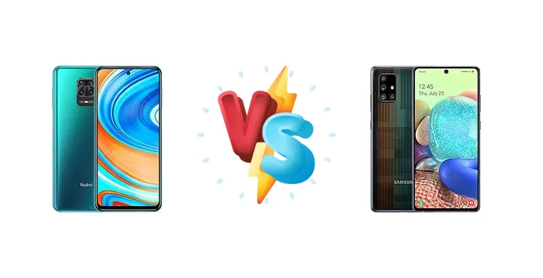 Xiaomi Redmi Note 9 Pro Max vs Samsung Galaxy A71 5G UW