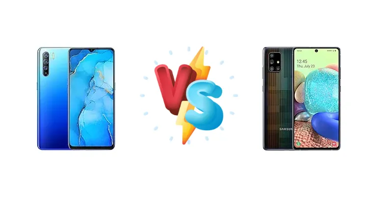 Oppo Reno3 vs Samsung Galaxy A71 5G UW