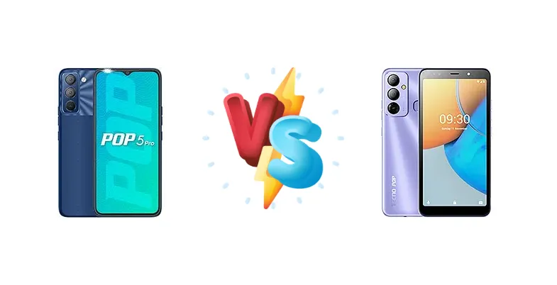 Tecno Pop 5 Pro vs Tecno Pop 6 Go