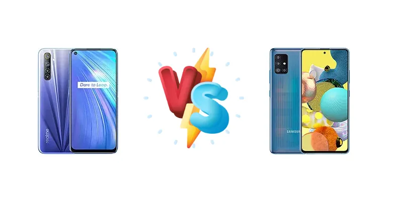 Realme 6 vs Samsung Galaxy A51 5G UW