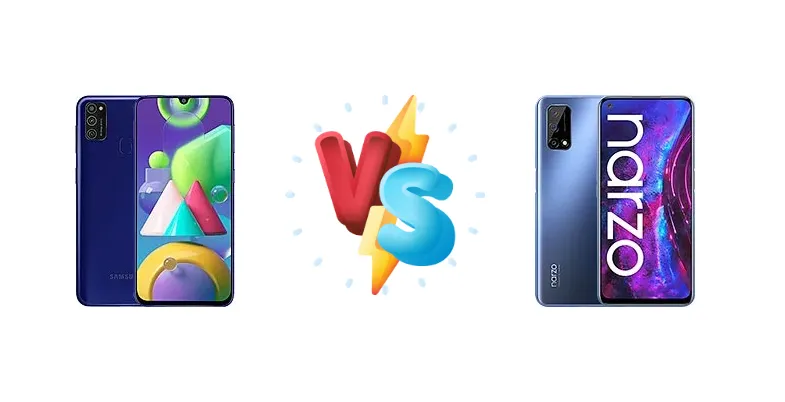 Samsung Galaxy M21 vs Realme Narzo 30 Pro 5G