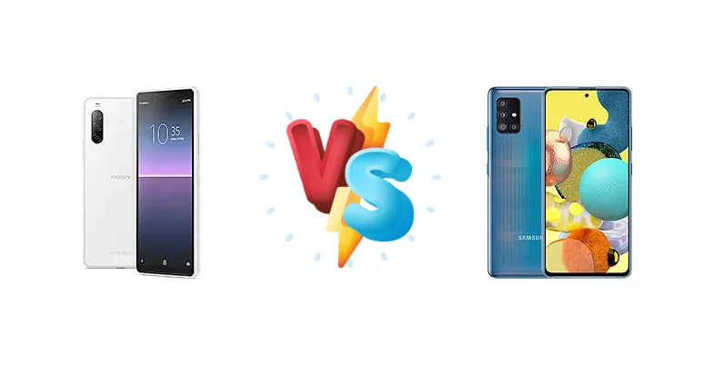Sony Xperia 10 II vs Samsung Galaxy A51 5G UW