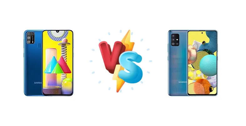 Samsung Galaxy M31 vs Samsung Galaxy A51 5G UW