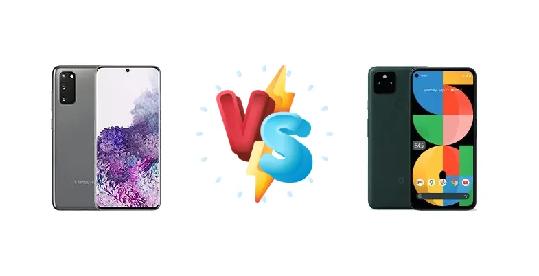 Samsung Galaxy S20 5G vs Google Pixel 5a 5G