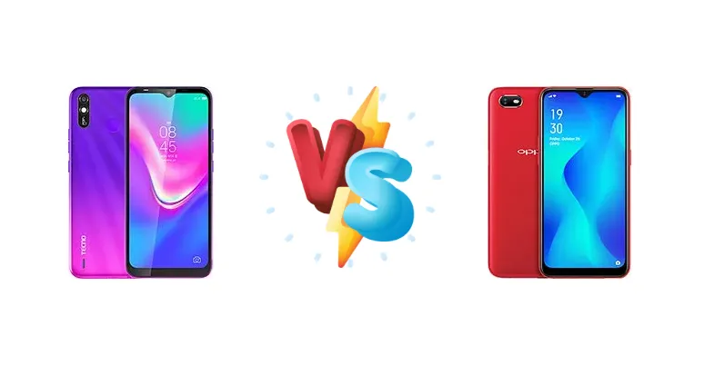 Tecno Pop 3 Plus vs Oppo A1k