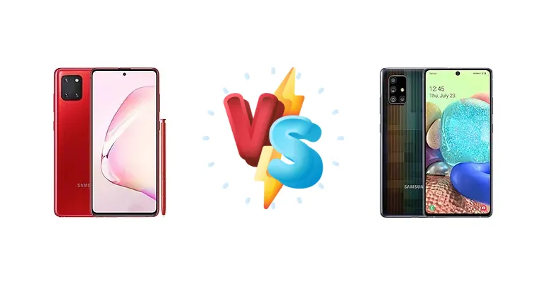 Samsung Galaxy Note10 Lite vs Samsung Galaxy A71 5G UW