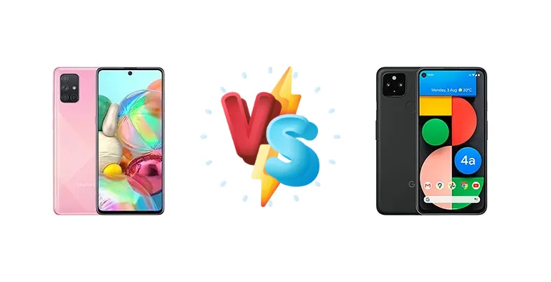 Samsung Galaxy A71 vs Google Pixel 4a 5G