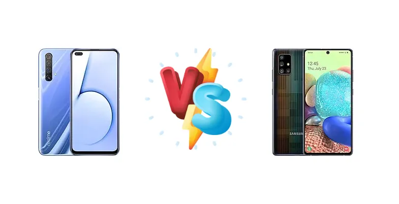 Realme X50 5G (China) vs Samsung Galaxy A71 5G UW