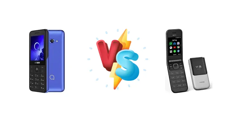 alcatel 3088 vs Nokia 2720 Flip