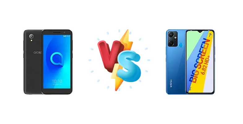 alcatel 1 vs Infinix Smart 6 Plus (India)