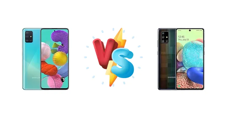 Samsung Galaxy A51 vs Samsung Galaxy A71 5G UW